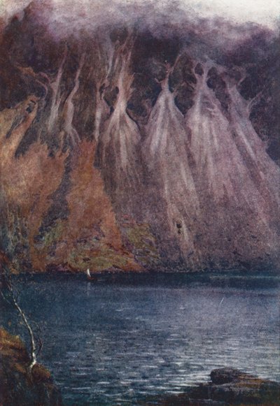 Distretto dei Laghi: Wastwater Screes da Alfred Heaton Cooper