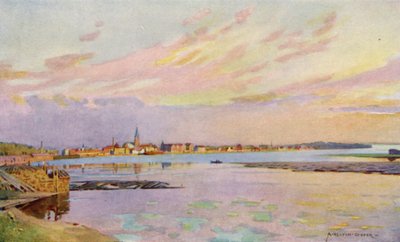 Lulea, Lapponia, il porto di esportazione del minerale di ferro da Alfred Heaton Cooper