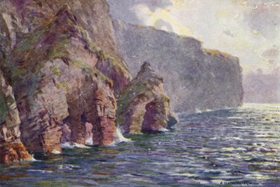 Scogliere di Menaun, Isola di Achill da Alfred Heaton Cooper
