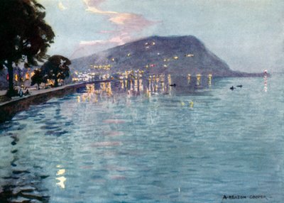 Minehead al chiaro di luna da Alfred Heaton Cooper
