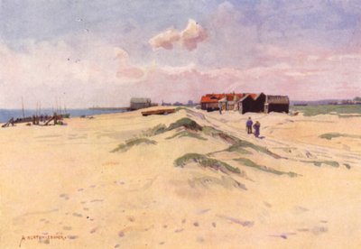 Spiaggia di Southwold, Suffolk da Alfred Heaton Cooper
