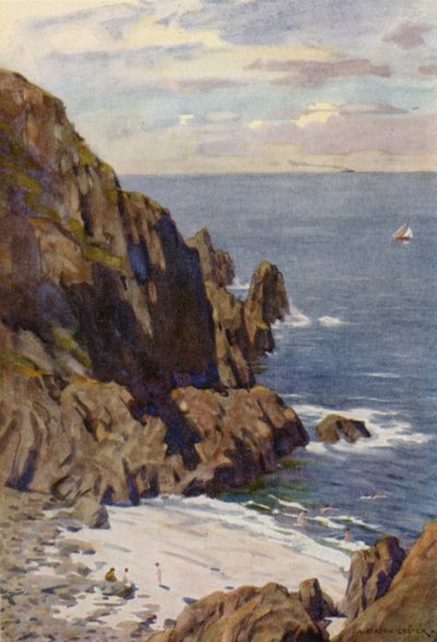 rocce di Kullen, Molle, sul Kattegatt da Alfred Heaton Cooper