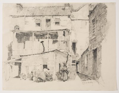 Lunedì mattina a Charlestown, 1877-1922 circa (matita) da Alfred Heber Hutty