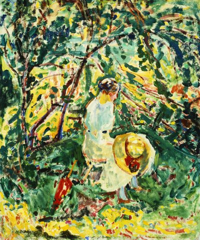 Donna in un giardino, c.1907 da Alfred Henry Maurer