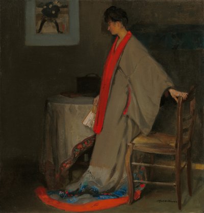 Giovane donna in kimono da Alfred Henry Maurer
