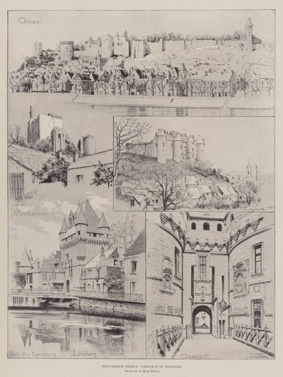 Francia pittoresca, castelli della Turenna da Alfred Hugh Fisher