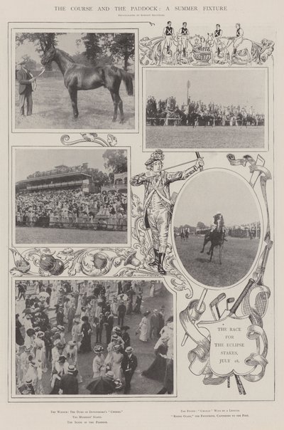 Il corso e il paddock, un evento estivo da Alfred Hugh Fisher