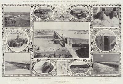 La nuova epoca nella storia del Nilo, la diga di Assuan, inaugurata dal Duca di Connaught, 10 dicembre da Alfred Hugh Fisher