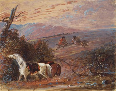 Avvicinamento ai bufali, c.1858 da Alfred Jacob Miller