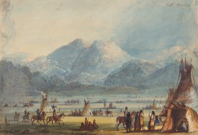 Rocce tagliate, c.1837 da Alfred Jacob Miller