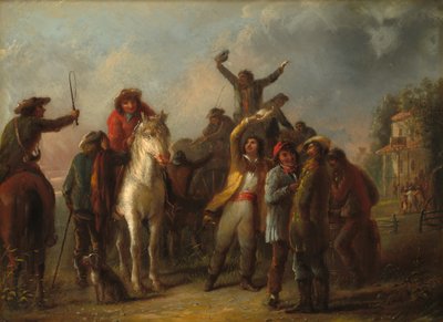 Scena elettorale, Catonsville, Contea di Baltimora, c. 1860 da Alfred Jacob Miller