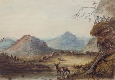 Formazioni rocciose vicino al Sweet Water, c.1837 da Alfred Jacob Miller