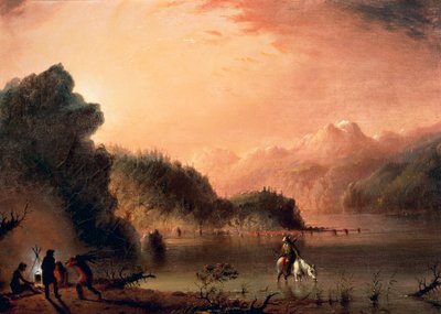 Nelle Montagne Rocciose da Alfred Jacob Miller