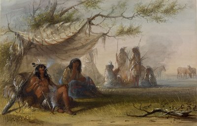 Accampamento indiano da Alfred Jacob Miller