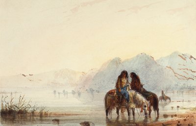 Donne indiane, Shoshones, c.1837 da Alfred Jacob Miller