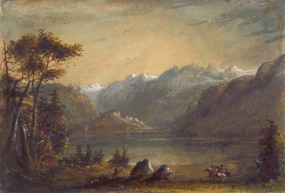 Scena del lago, Montagne del Vento, c.1837 da Alfred Jacob Miller