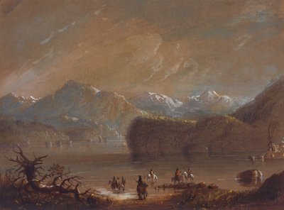Lago, Montagne del Vento, c.1837 da Alfred Jacob Miller