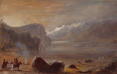 Lago, Catena Wind River, c.1837 da Alfred Jacob Miller