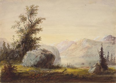 Lago, Fiume del Vento, c.1837 da Alfred Jacob Miller