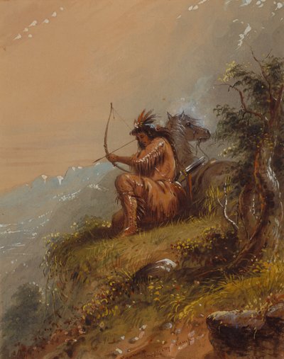 Pawnee che riforniscono il campo, c.1837 da Alfred Jacob Miller
