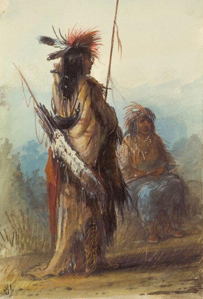 Shoshones, Green River, c.1837 da Alfred Jacob Miller