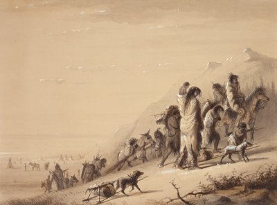 Indiani Serpente in Migrazione, c.1837 da Alfred Jacob Miller