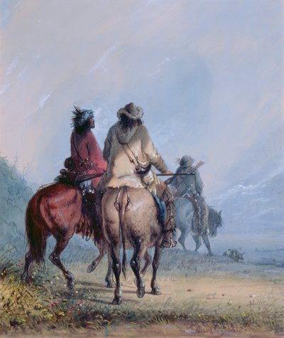 Cacciatori di castori in partenza, 1837 da Alfred Jacob Miller