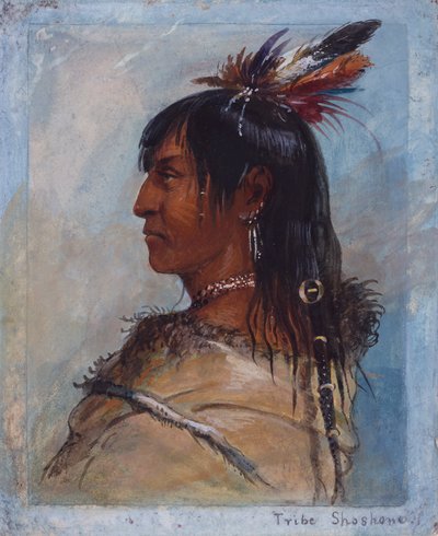 Tribù Shoshone, c.1837 da Alfred Jacob Miller