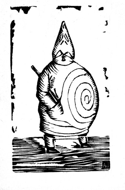 Padre Ubu, fine XIX secolo (incisione su legno) da Alfred Jarry
