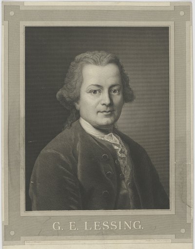 Ritratto di Gotthold Ephraim Lessing 1729-1781, c. 1840 da Alfred Kraufse