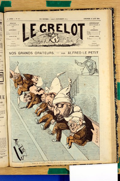 Copertina di Le Grelot, numero 175, Satirico a Colori da Alfred Le Petit