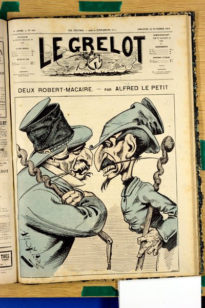 Copertina di Le Grelot, numero 189, Satirico a Colori da Alfred Le Petit