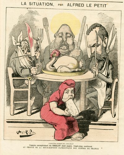 Copertina di Le Grelot, numero 47, satirico a colori da Alfred Le Petit