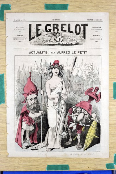 Copertina di Le Grelot, numero 50, Satirico a Colori da Alfred Le Petit