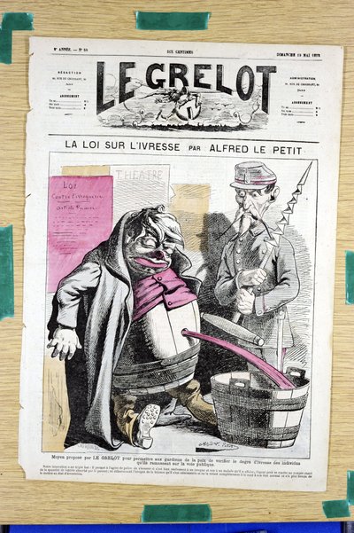 Copertina di "Le Grelot", numero 58, Satirico a Colori da Alfred Le Petit