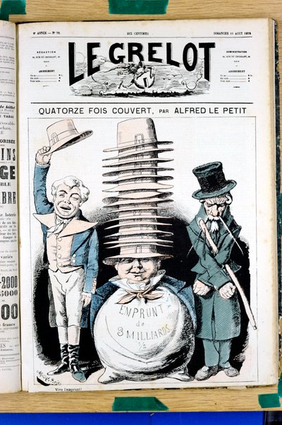 Copertina di "Le Grelot", numero 70, Satirique en Couleurs da Alfred Le Petit