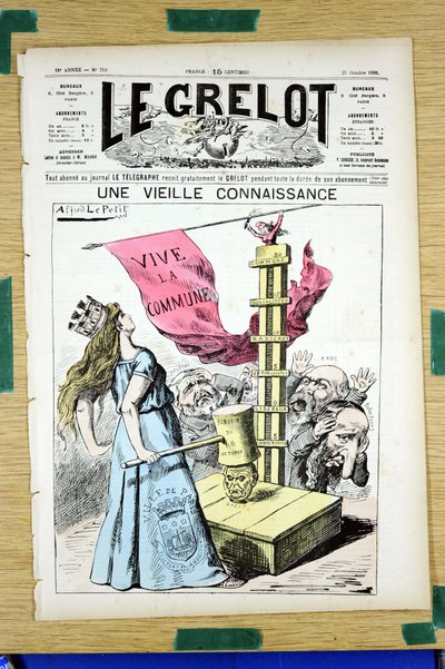 Copertina di "Le Grelot", numero 759, Satirico a Colori da Alfred Le Petit