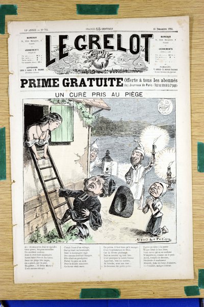 Copertina di Le Grelot, numero 718, Satirico a Colori da Alfred Le Petit