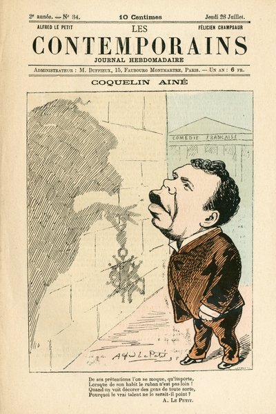 Copertina di Les Contemporains, numero 34 da Alfred Le Petit