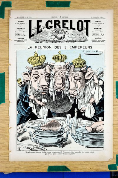 Copertina di Le Grelot, Satirico a Colori da Alfred Le Petit
