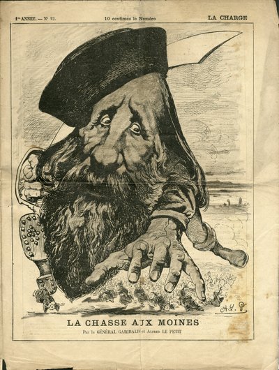 Illustrazione di Alfred Le Pete (1841-1909) in La Charge (1870), No. 12 da Alfred Le Petit