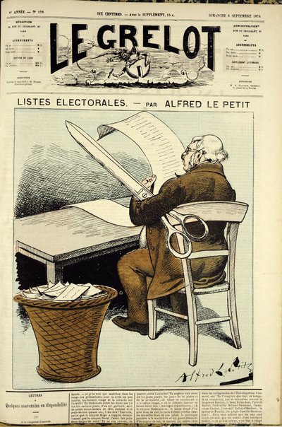 Illustrazione per la copertina di Le Grelot, n. 178 da Alfred Le Petit