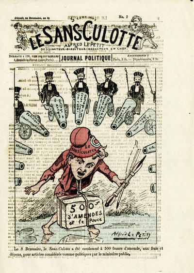 Illustrazione per la copertina di Le Sans-culotte, n. 7 da Alfred Le Petit