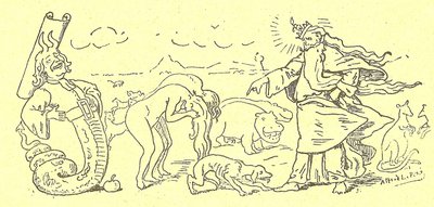 Illustrazione di Alfred Le Pete (1841-1909) in Gros-Jean e il suo curato da Alfred Le Petit