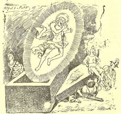 Illustrazione di Alfred Le Pete (1841-1909) in Gros-Jean e la sua parrocchia da Alfred Le Petit