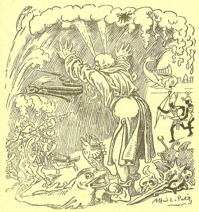 Illustrazione di Alfred Le Pete (1841-1909) in Gros-Jean e il suo curato da Alfred Le Petit