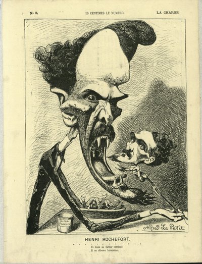 Illustrazione di Alfred Le Pete (1841-1909) in La Charge (1870), No. 3 da Alfred Le Petit