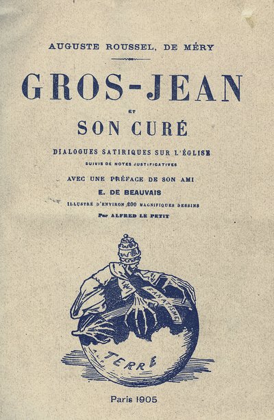 Illustrazione di Alfred Le Petit (1841-1909) per la copertina di Gros-Jean e la sua cura da Alfred Le Petit