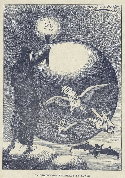 Illustrazione di Alfred Le Petit (1841-1909) in Gros-Jean e il suo curato da Alfred Le Petit