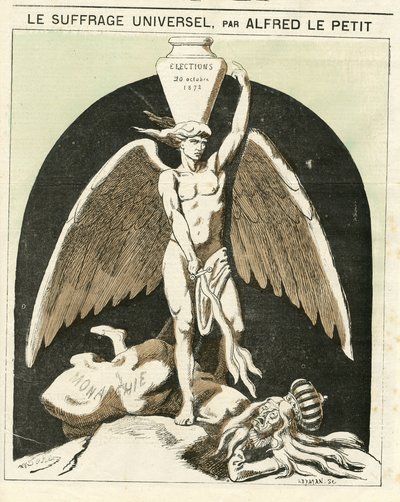 Illustrazione di Alfred Le Petity (1841-1909) per la Copertina di Le Grelot da Alfred Le Petit